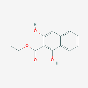 Ethyl 1,3-dihydroxy-2-naphthoate chemical structure (CAS 6843-89-6)