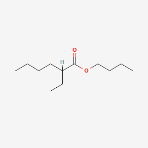 Butyl 2-ethylhexanoate chemical structure (CAS 68443-63-0)