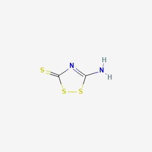 5-Amino-3H-1,2,4-dithiazole-3-thione chemical structure (CAS 6846-35-1)