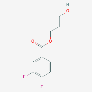 3-Hydroxypropyl 3,4-difluorobenzoate chemical structure (CAS 684648-49-5)