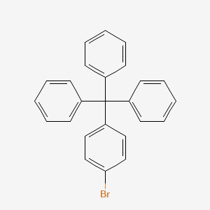 ((4-Bromophenyl)methanetriyl)tribenzene chemical structure (CAS 68494-29-1)