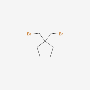 1,1-Bis(bromomethyl)cyclopentane chemical structure (CAS 68499-28-5)