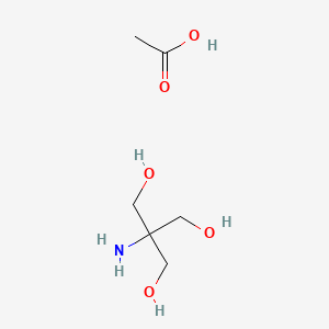 2-Amino-2-(hydroxymethyl)propane-1,3-diol acetate salt chemical structure (CAS 6850-28-8)