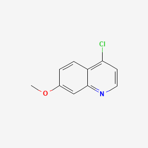 4-Chloro-7-methoxyquinoline chemical structure (CAS 68500-37-8)