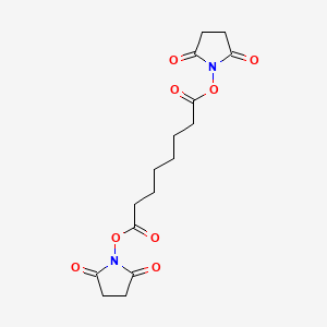 Bis(2,5-dioxopyrrolidin-1-yl) octanedioate chemical structure (CAS 68528-80-3)