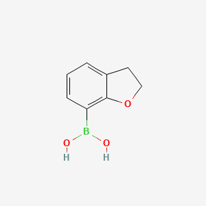(2,3-Dihydrobenzofuran-7-yl)boronic acid chemical structure (CAS 685514-61-8)