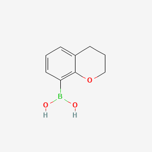 Chroman-8-ylboronic acid chemical structure (CAS 685514-79-8)