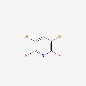 3,5-Dibromo-2,6-difluoropyridine chemical structure (CAS 685517-84-4)