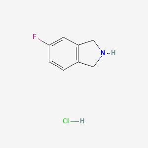 5-Fluoroisoindoline hydrochloride chemical structure (CAS 685565-15-5)