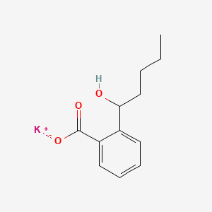 Potassium 2-(1-hydroxypentyl)benzoate chemical structure (CAS 685886-82-2)