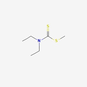 Methyl diethylcarbamodithioate chemical structure (CAS 686-07-7)