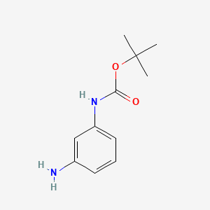 tert-Butyl (3-aminophenyl)carbamate chemical structure (CAS 68621-88-5)