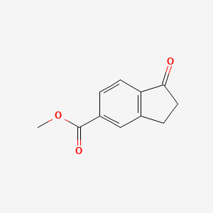 Methyl 1-oxo-2,3-dihydro-1H-indene-5-carboxylate chemical structure (CAS 68634-02-6)
