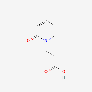 3-(2-Oxopyridin-1(2H)-yl)propanoic acid chemical structure (CAS 68634-48-0)