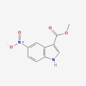 Methyl 5-nitro-1H-indole-3-carboxylate chemical structure (CAS 686747-51-3)