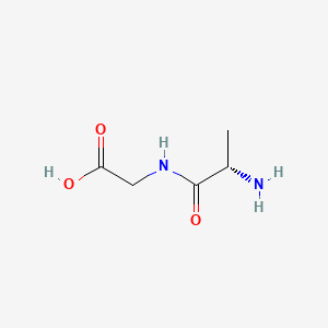 (S)-2-(2-Aminopropanamido)acetic acid chemical structure (CAS 687-69-4)