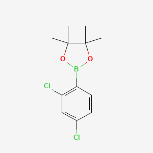 2-(2,4-Dichlorophenyl)-4,4,5,5-tetramethyl-1,3,2-dioxaborolane chemical structure (CAS 68716-50-7)