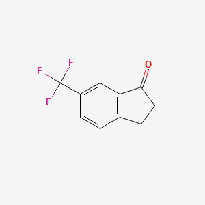 6-(Trifluoromethyl)-1-indanone chemical structure (CAS 68755-37-3)