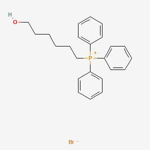(6-Hydroxyhexyl)triphenylphosphonium bromide chemical structure (CAS 68760-65-6)