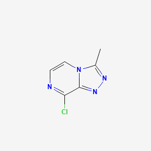 8-Chloro-3-methyl-[1,2,4]triazolo[4,3-a]pyrazine chemical structure (CAS 68774-78-7)