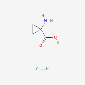 1-Aminocyclopropanecarboxylic acid hydrochloride chemical structure (CAS 68781-13-5)