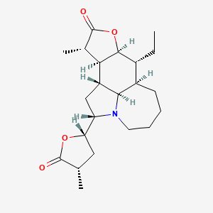 (2S,31R,7AR,8R,8aS,11S,11aS,11bR)-8-Ethyl-11-methyl-2-((2S,4S)-4-methyl-5-oxotetrahydrofuran-2-yl)dodecahydroazepino[3,2,1-hi]furo[3,2-e]indol-10(2H)-one chemical structure (CAS 6879-01-2)
