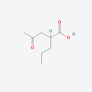 4-Oxo-2-propylpentanoic acid chemical structure (CAS 688-04-0)