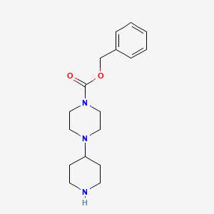 Benzyl 4-(piperidin-4-yl)piperazine-1-carboxylate chemical structure (CAS 688020-80-6)