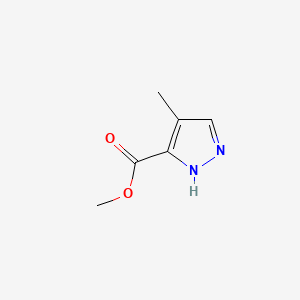 Methyl 4-methyl-1H-pyrazole-3-carboxylate chemical structure (CAS 68809-58-5)