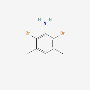 2,6-Dibromo-3,4,5-trimethylaniline chemical structure (CAS 68818-73-5)