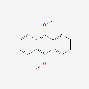9,10-Diethoxyanthracene chemical structure (CAS 68818-86-0)