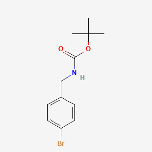 tert-Butyl 4-bromobenzylcarbamate chemical structure (CAS 68819-84-1)