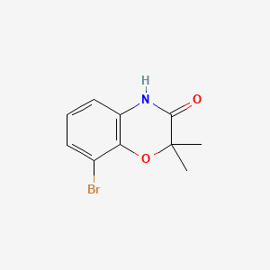 8-Bromo-2,2-dimethyl-2H-benzo[b][1,4]oxazin-3(4H)-one chemical structure (CAS 688363-73-7)