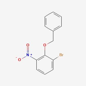 2-(Benzyloxy)-1-bromo-3-nitrobenzene chemical structure (CAS 688363-79-3)