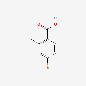 4-Bromo-2-methylbenzoic acid chemical structure (CAS 68837-59-2)