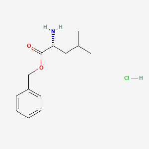 (R)-Benzyl 2-amino-4-methylpentanoate hydrochloride chemical structure (CAS 68838-94-8)