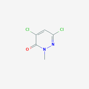 4,6-Dichloro-2-methylpyridazin-3(2H)-one chemical structure (CAS 6885-89-8)