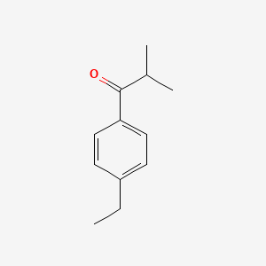 1-(4-Ethylphenyl)-2-methylpropan-1-one chemical structure (CAS 68857-86-3)