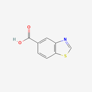 Benzothiazole-5-carboxylic acid chemical structure (CAS 68867-17-4)