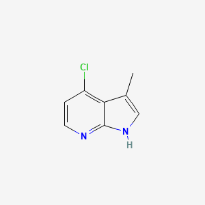 4-Chloro-3-methyl-1H-pyrrolo[2,3-b]pyridine chemical structure (CAS 688782-02-7)