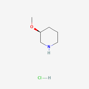 (S)-3-Methoxypiperidine hydrochloride chemical structure (CAS 688809-96-3)