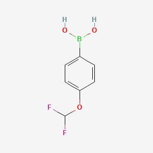 (4-(Difluoromethoxy)phenyl)boronic acid chemical structure (CAS 688810-12-0)