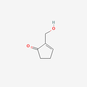 2-(Hydroxymethyl)cyclopent-2-enone chemical structure (CAS 68882-71-3)