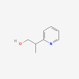 2-(Pyridin-2-yl)propan-1-ol chemical structure (CAS 68888-19-7)