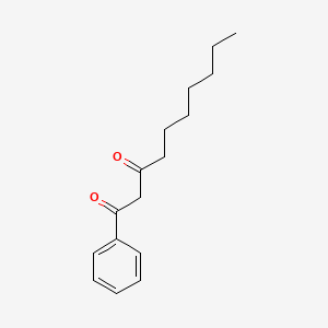 1-Phenyldecane-1,3-dione chemical structure (CAS 68892-13-7)