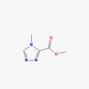 Methyl 4-methyl-4H-1,2,4-triazole-3-carboxylate chemical structure (CAS 68984-31-6)