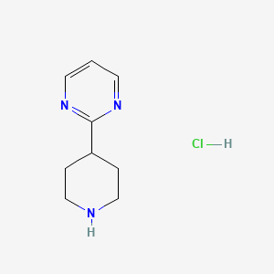 2-(Piperidin-4-yl)pyrimidine hydrochloride chemical structure (CAS 690261-64-4)
