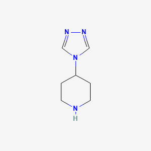 4-(4H-1,2,4-Triazol-4-yl)piperidine chemical structure (CAS 690261-92-8)