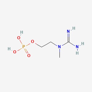 2-(1-Methylguanidino)ethyl dihydrogen phosphate chemical structure (CAS 6903-79-3)