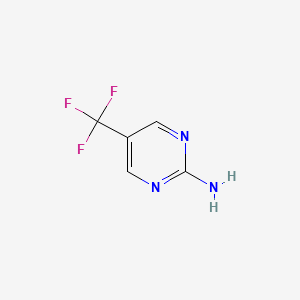 5-(Trifluoromethyl)pyrimidin-2-amine chemical structure (CAS 69034-08-8)